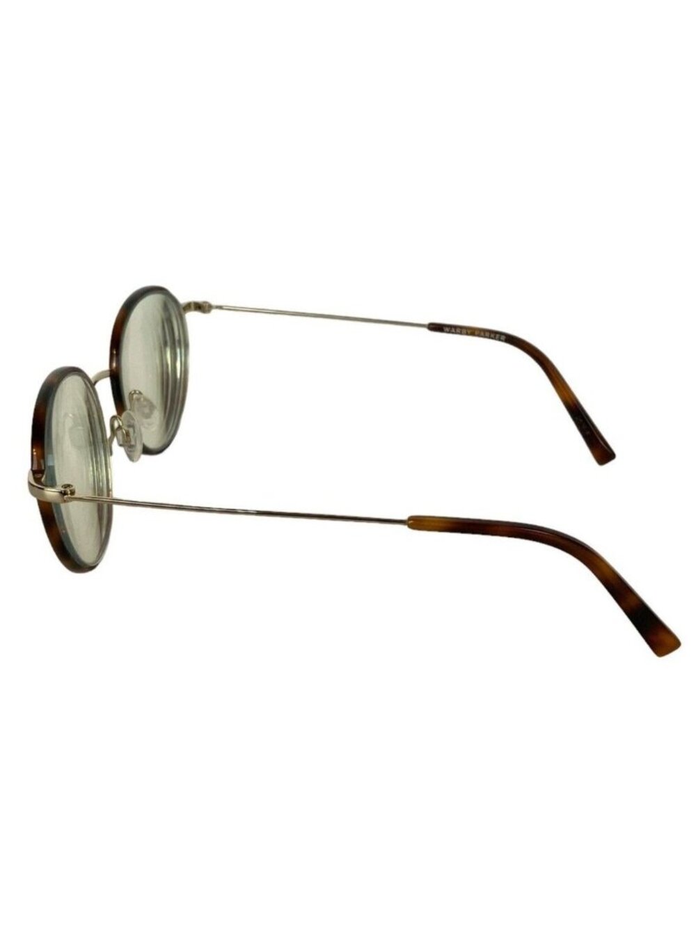 Warby Parker Duncan Round Metal Eyeglasses Frames Brown Tortoise 50-18-140 - Picture 5 of 9